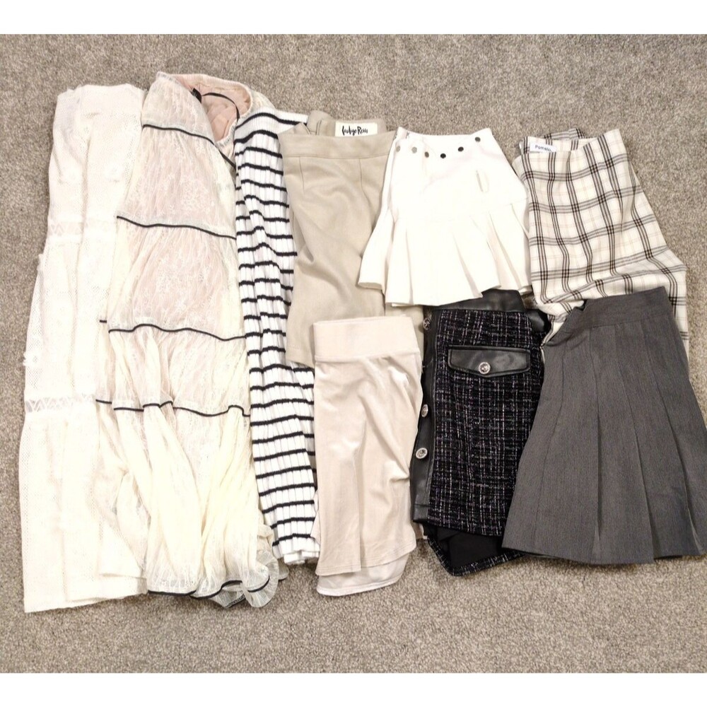 Womens Neutral Maxi Mini Skirt - Various Sizes - Reseller Bulk Cheap Lot of 9